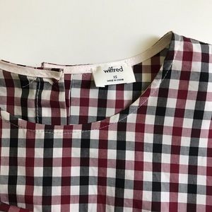 Aritzia Wilfred Eloise Gingham Top